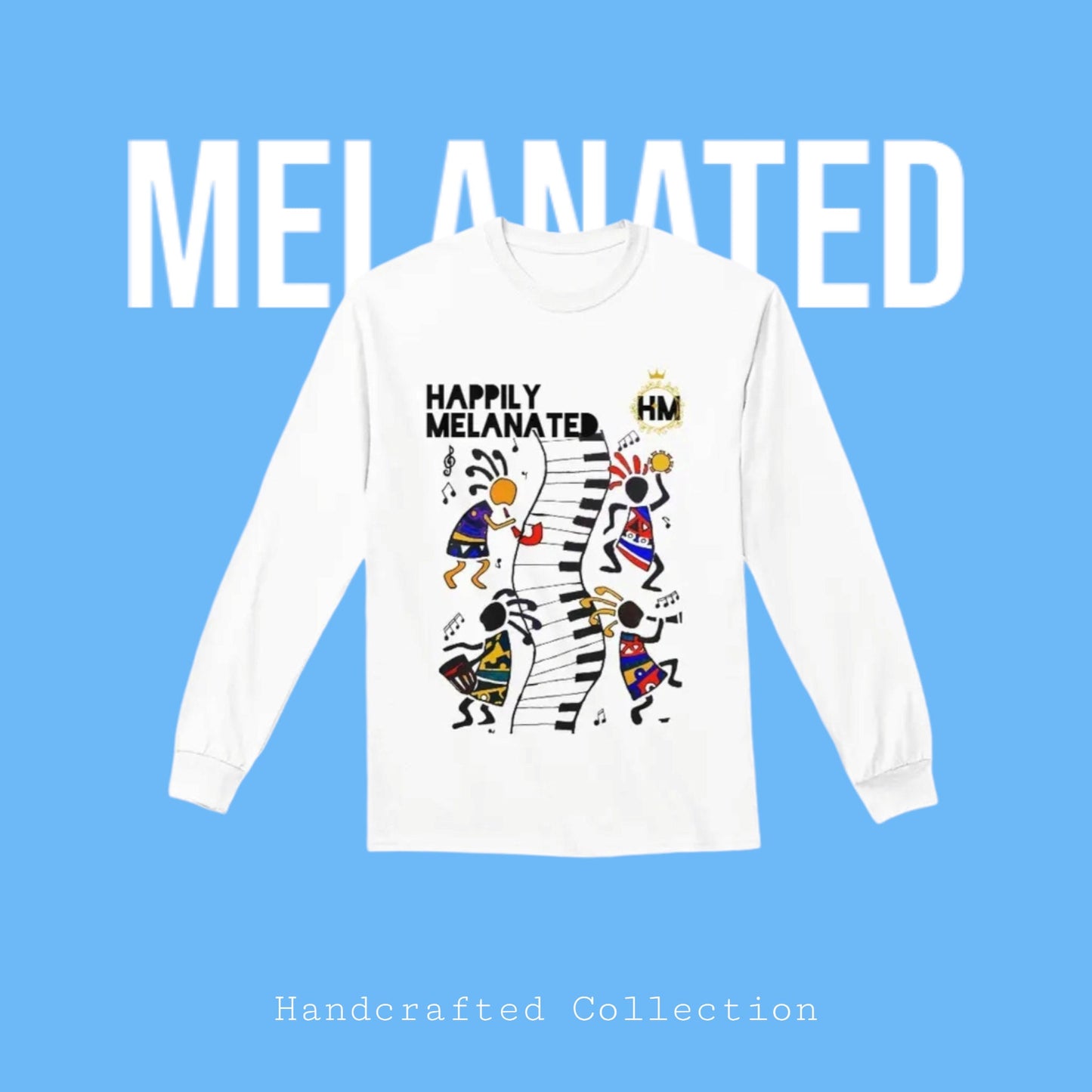 Ethnic Streetwear Unisex Tee, Hand-Drawn Tribal Music Art with Motivational Quotes