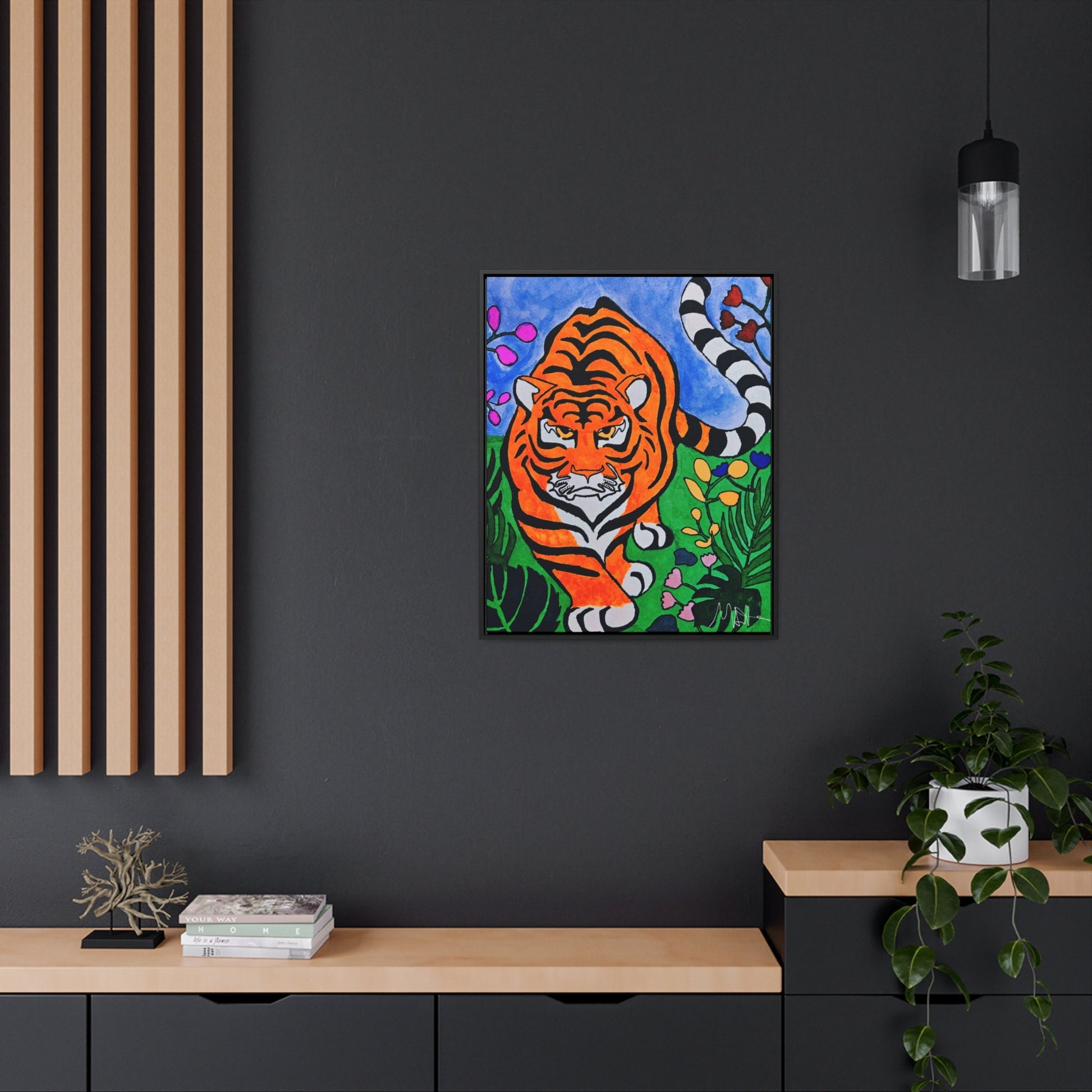 Handcrafted Original Watercolor Tiger Painting - Majestic Animal Portrait