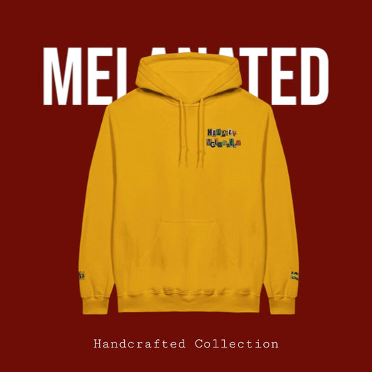 Artisan Embroidered Hoodie - Hand-Sketched Design, Unisex Classic Pullover