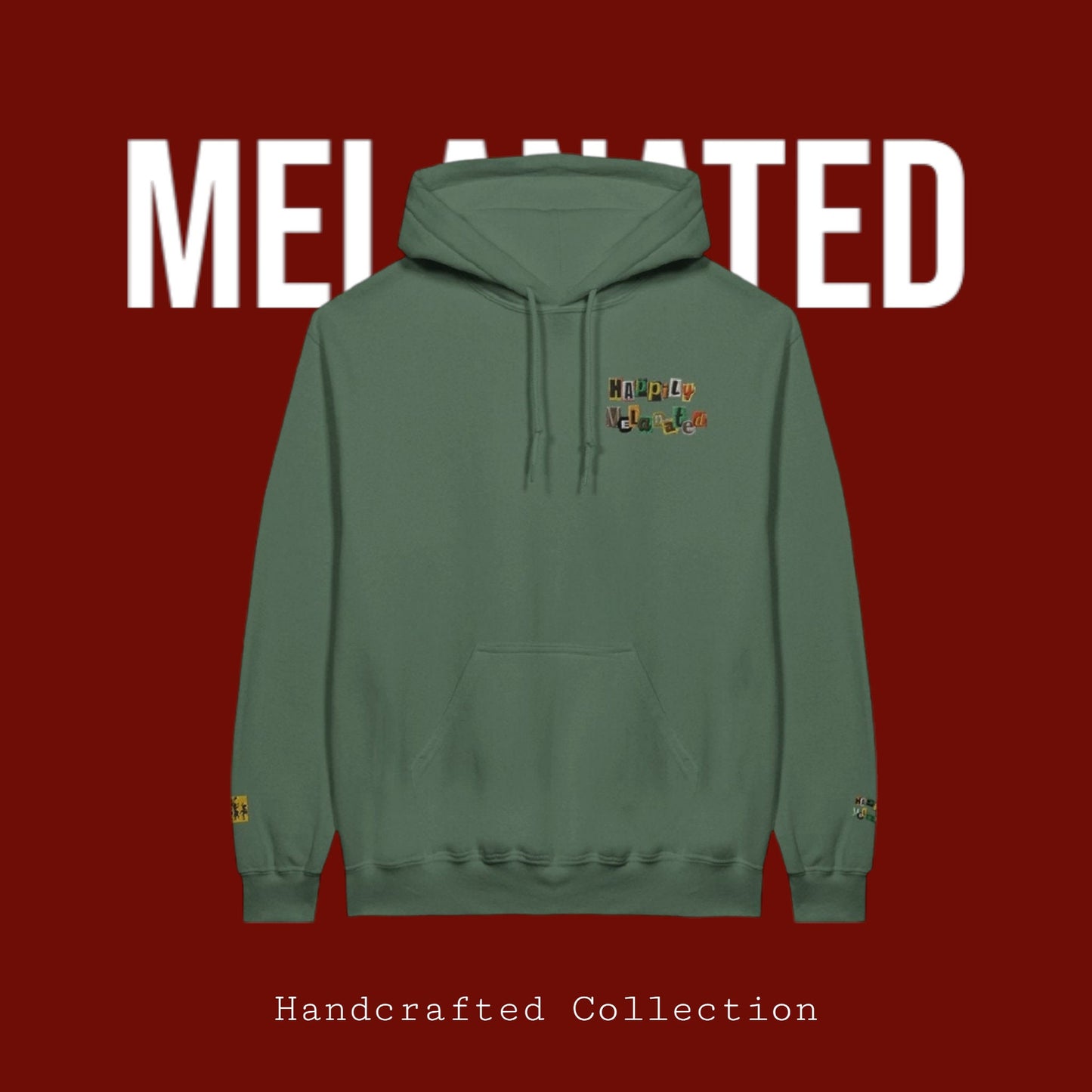 Artisan Embroidered Hoodie - Hand-Sketched Design, Unisex Classic Pullover