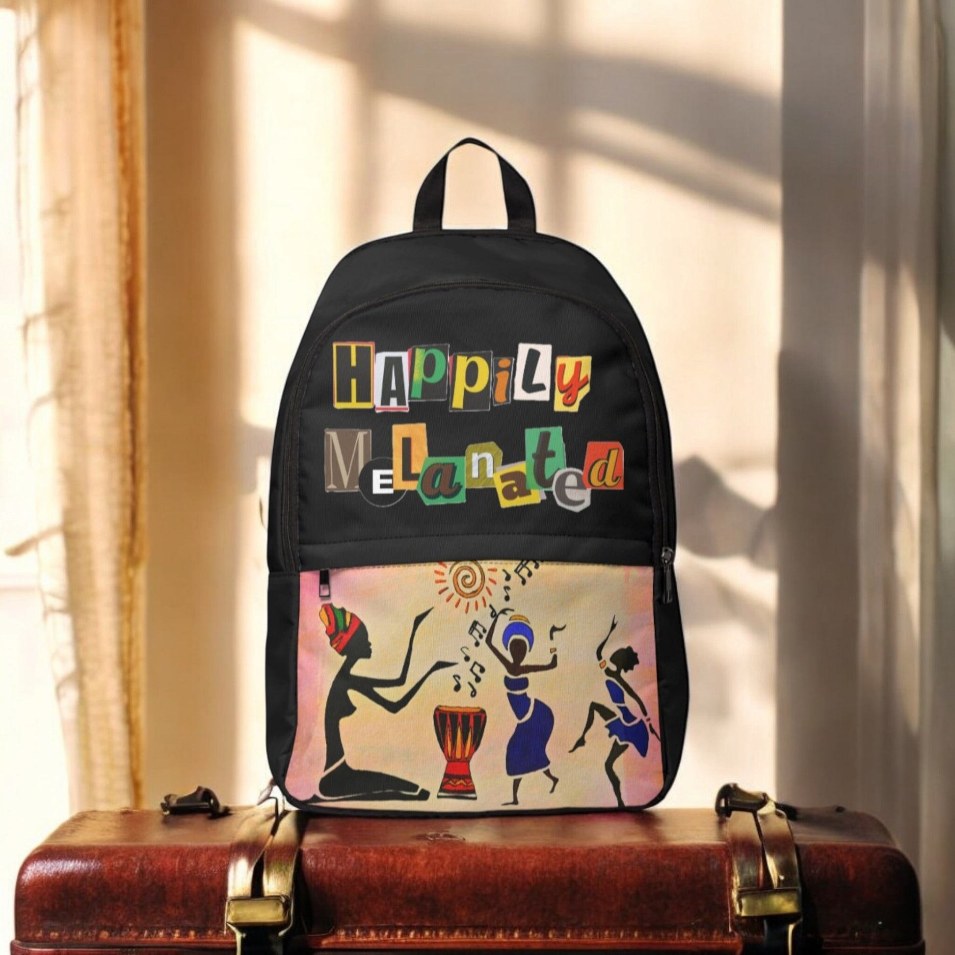 Artisan Tribal Laptop Backpack - Water-Resistant Outdoor Travel Bag