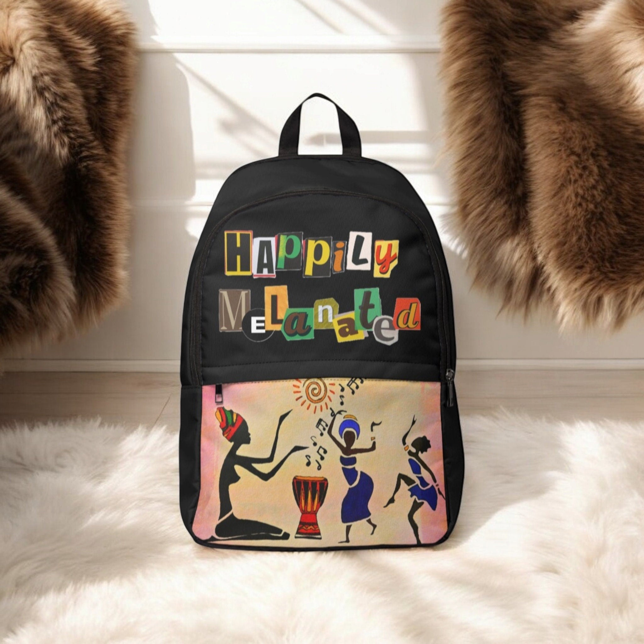 Artisan Tribal Laptop Backpack - Water-Resistant Outdoor Travel Bag ...