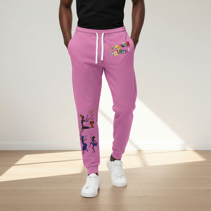 Afro Music Graphic Art Unisex Athletic Joggers, Running Leggings, Dance Pants