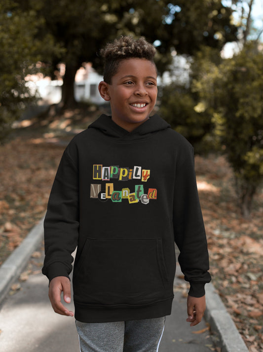 Handcrafted Afro Graphic Youth Hoodie, Kids Sweatshirt, Ethnic Design