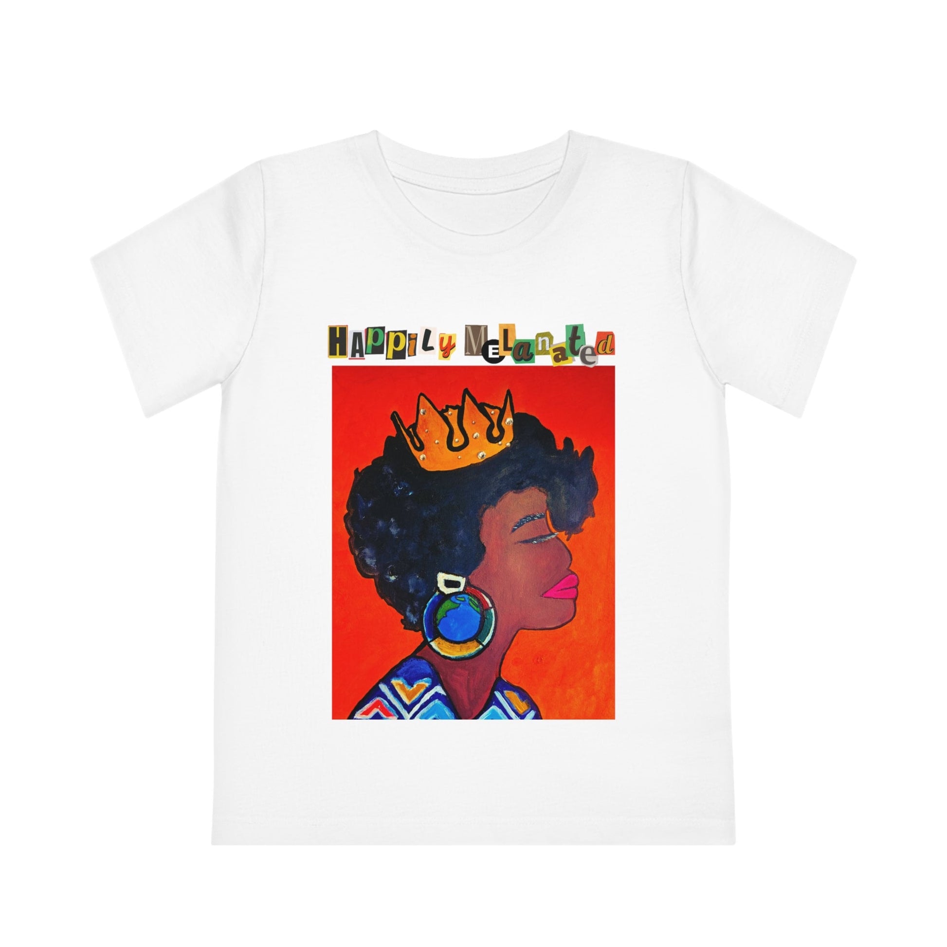 African Woman Art Kids T-Shirt, Handcrafted Tee for Children, Kid's Graphic Tee