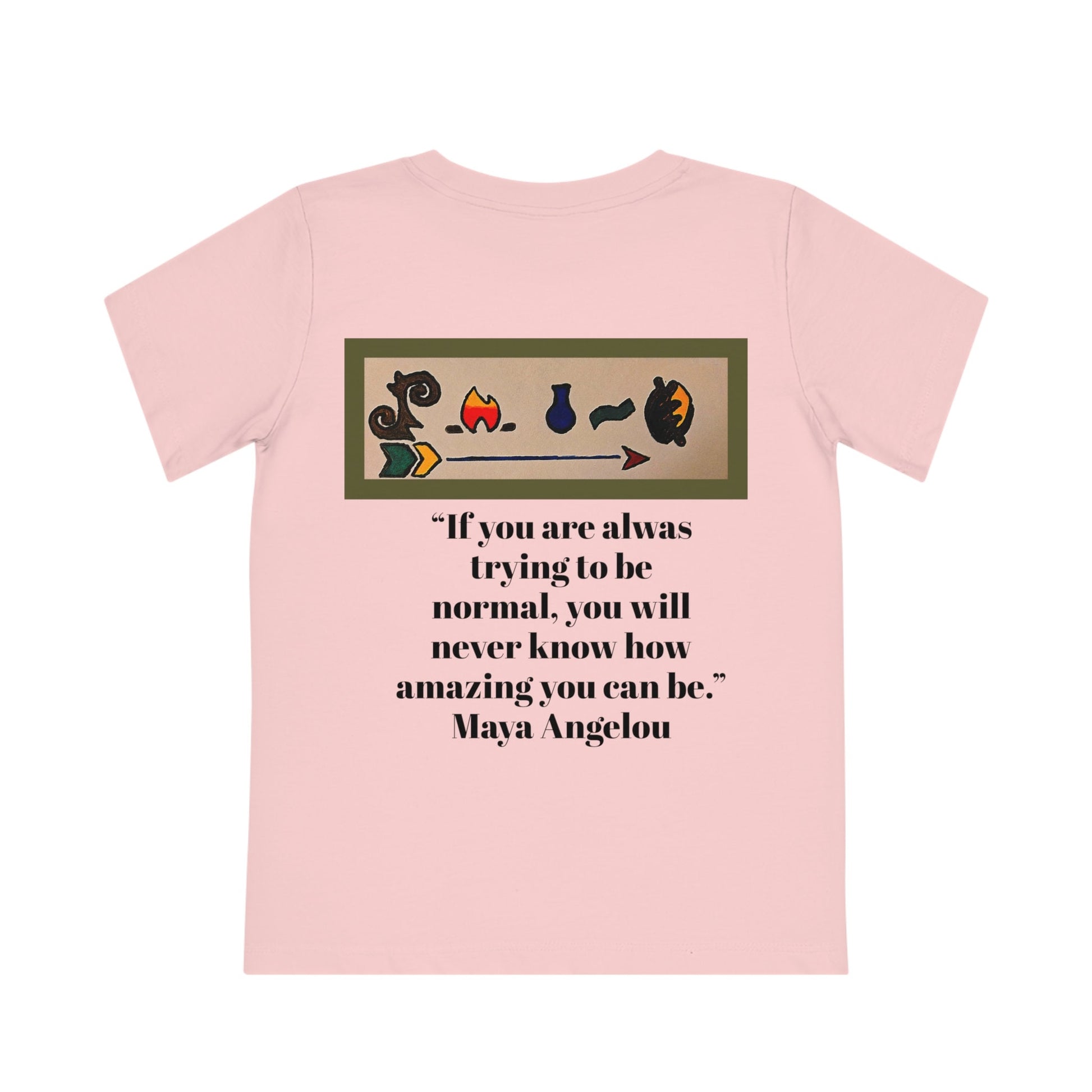 African Woman Art Kids T-Shirt, Handcrafted Tee for Children, Kid's Graphic Tee