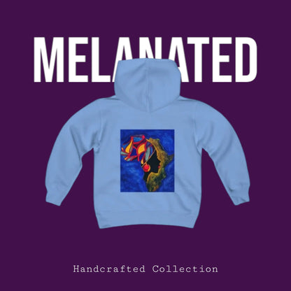 Handcrafted Afro Graphic Youth Hoodie, Kids Sweatshirt, Ethnic Design