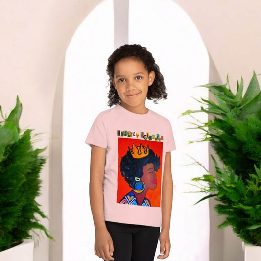 African Woman Art Kids T-Shirt, Handcrafted Tee for Children, Kid's Graphic Tee