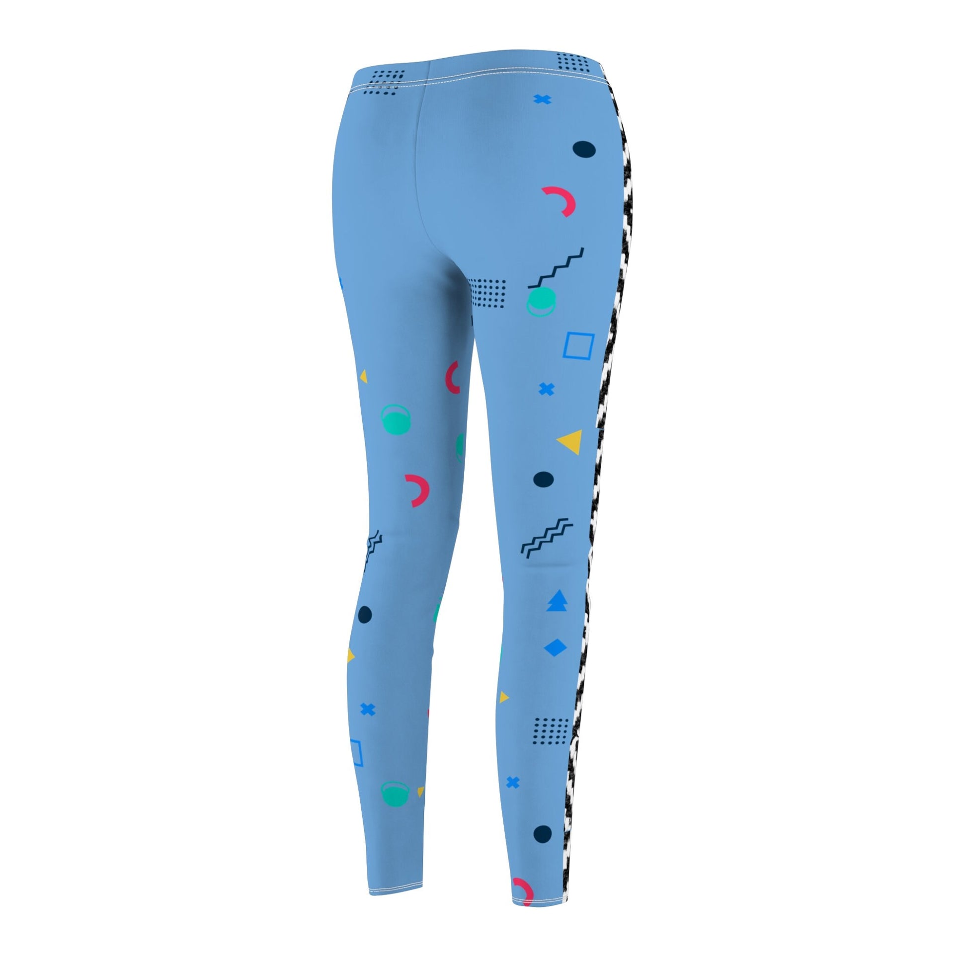 Handcrafted Ethnic Print Womens Cut Sew Casual Leggings - Vibrant and Soft Skinny Fit