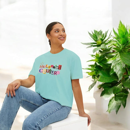 Womens Oversized Boxy Comfort Tee Ethically Sourced Cotton with Vibrant Eco-Friendly