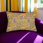 Floral Spun Polyester Pillow, Home Decor Cushion, Botanical Lumbar Throw Printify