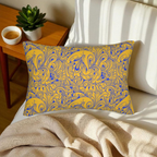 Floral Spun Polyester Pillow, Home Decor Cushion, Botanical Lumbar Throw Printify