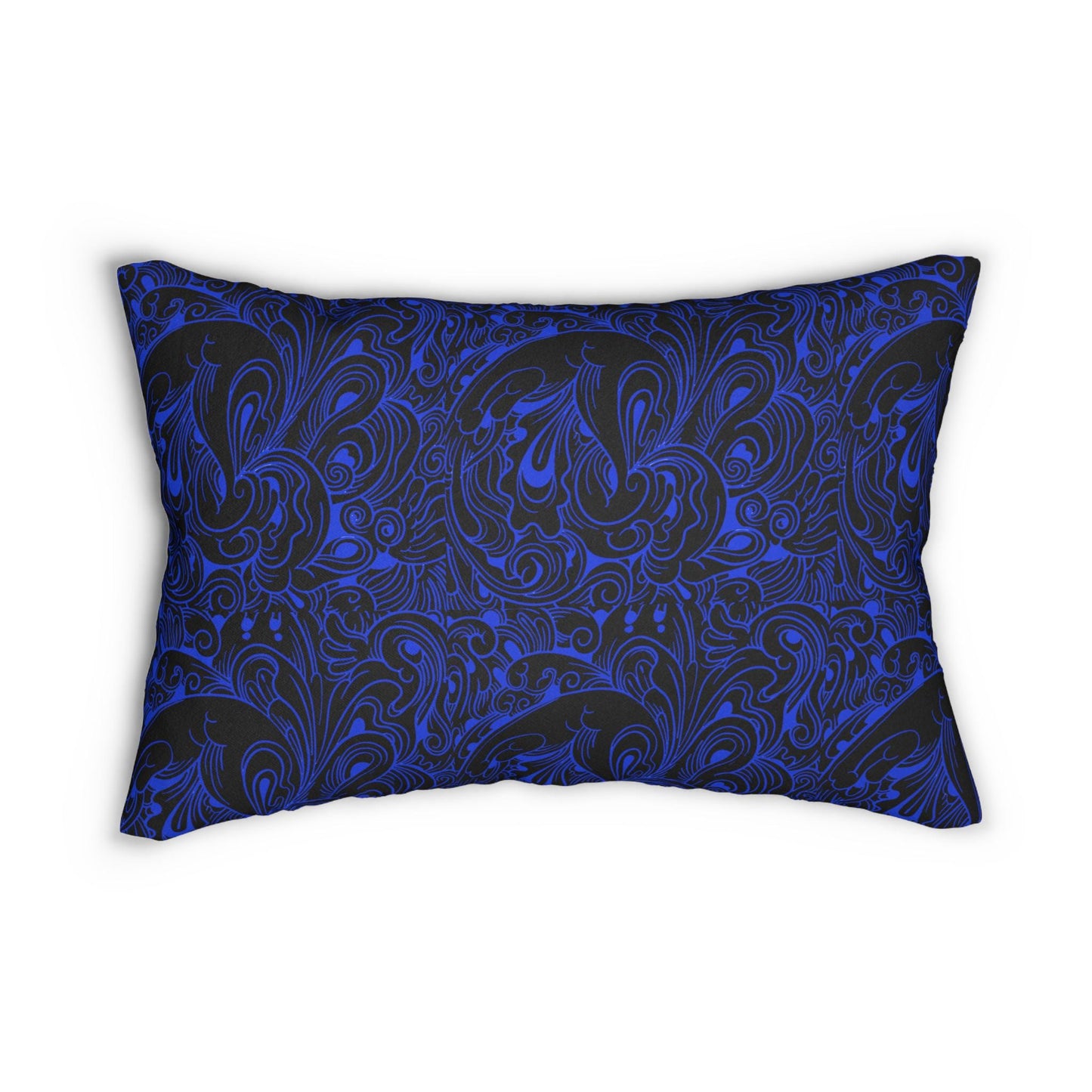 Floral Spun Polyester Pillow, Home Decor Cushion, Botanical Lumbar Throw