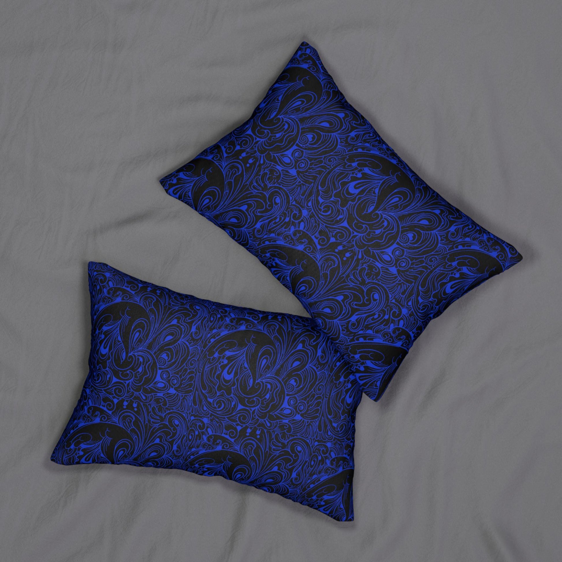 Floral Spun Polyester Pillow, Home Decor Cushion, Botanical Lumbar Throw