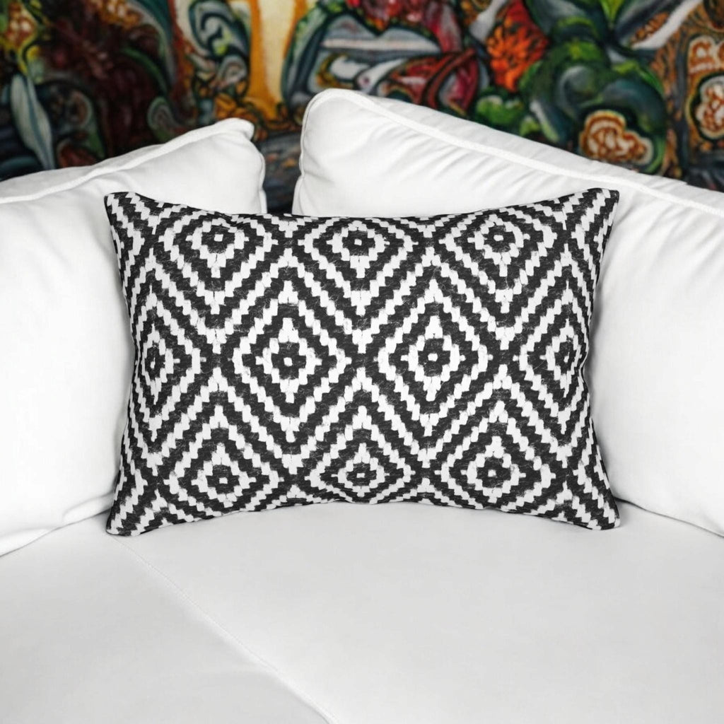 Tribal Spun Polyester Pillow, Decorative Cushion, Boho Throw Pillow, Aztec Pillow Cover
