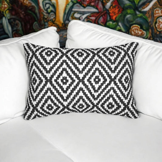 Tribal Spun Polyester Pillow, Decorative Cushion, Boho Throw Pillow, Aztec Pillow Cover