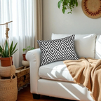 Tribal Spun Polyester Pillow, Decorative Cushion, Boho Throw Pillow, Aztec Pillow Cover Printify