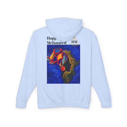 African Continent Art Graphic Unisex Hoodie, Lightweight Sweatshirt