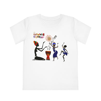 Afro Music Art Kids T-Shirt, Handcrafted Tee for Children, Kid's Graphic Tee, Ethnic Design Shirt, Youth Shirt with African Inspired Print