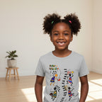 Afro Music Art Kids T-Shirt, Handcrafted Tee for Children, Kid's Graphic Tee, Ethnic Design Shirt, Youth Shirt with African Inspired Print