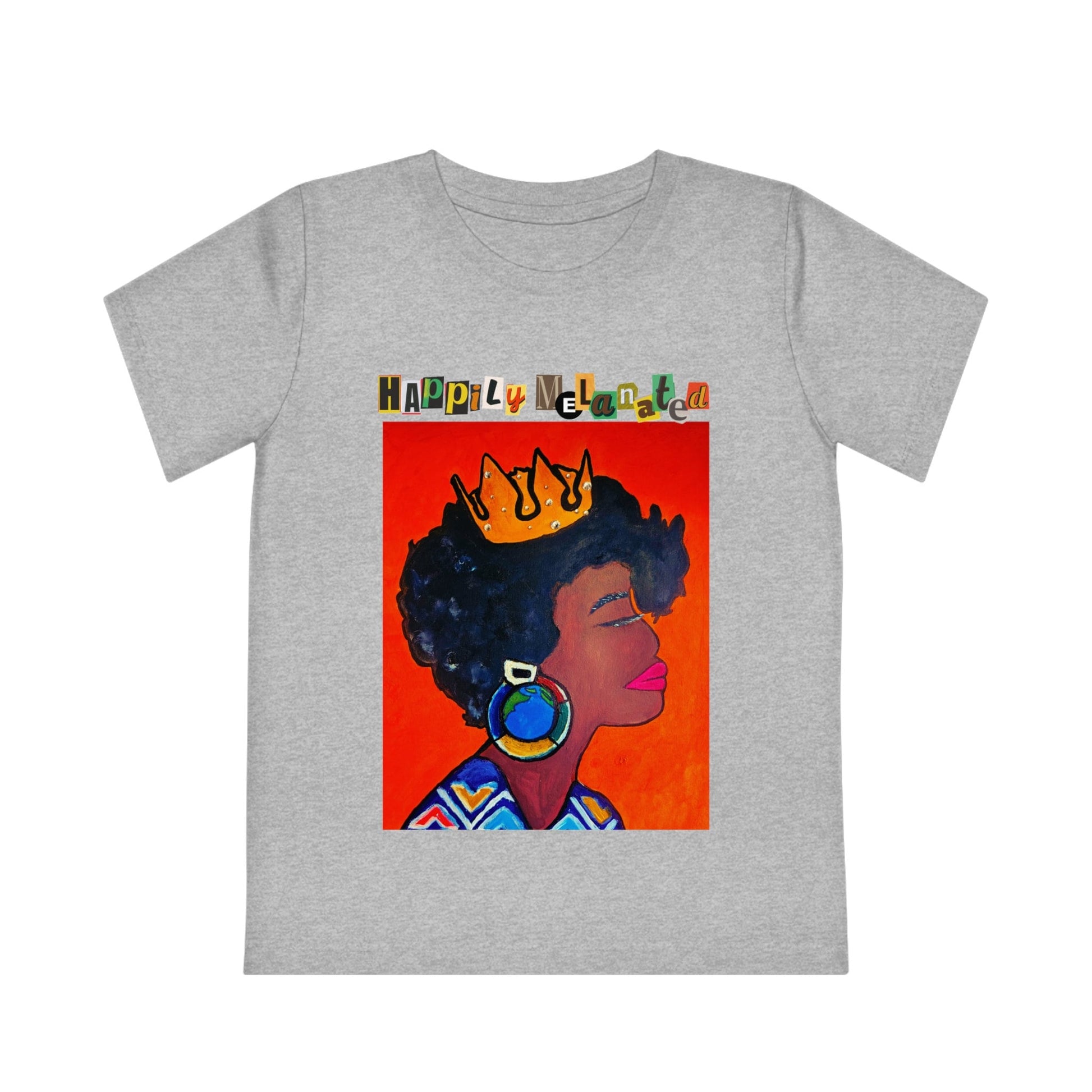 African Woman Art Kids T-Shirt, Handcrafted Tee for Children, Kid's Graphic Tee