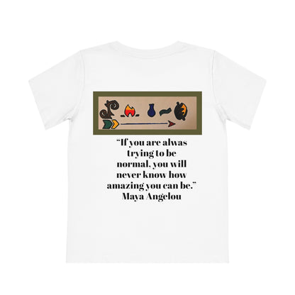 African Woman Art Kids T-Shirt, Handcrafted Tee for Children, Kid's Graphic Tee