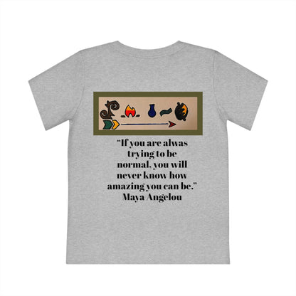 African Woman Art Kids T-Shirt, Handcrafted Tee for Children, Kid's Graphic Tee