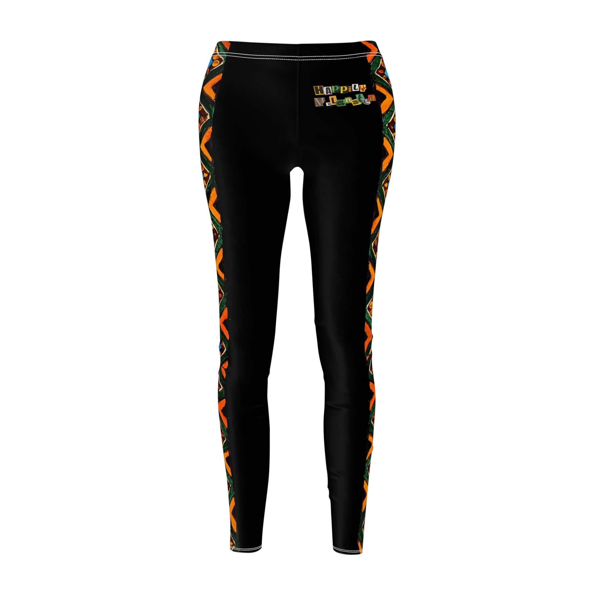 Artisan Tribal Print Leggings, Handmade Ethnic Women's Casual Wear