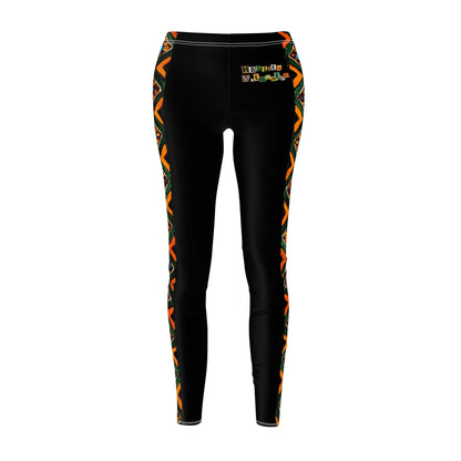 Artisan Tribal Print Leggings, Handmade Ethnic Women's Casual Wear