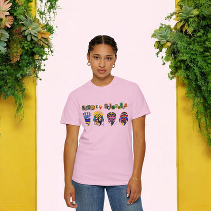 Handcrafted Afro Music Graphic Unisex T-shirt, Music Lover Tee, Ethnic Graphic Shirt