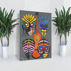 Tribal Mask Acrylic Prints, Wall Art Decor, Native American Artwork, Home Office Decor