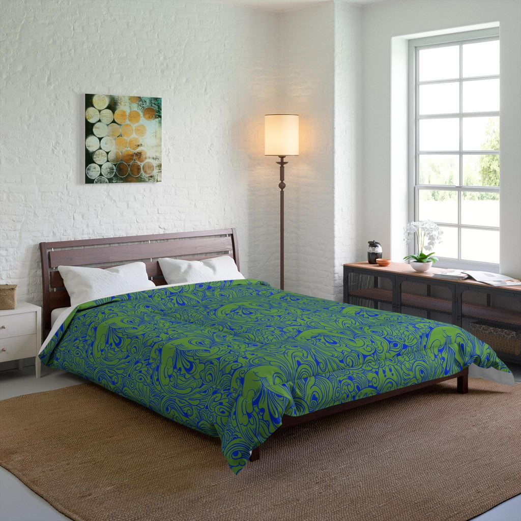 Floral Comforter, Botanical Bedding, Cozy Duvet Cover, Flower Print