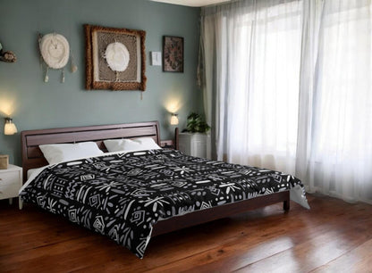 Tribal Comforter, Boho Duvet Cover, Aztec Bedspread, Ethnic Bedding Comforter