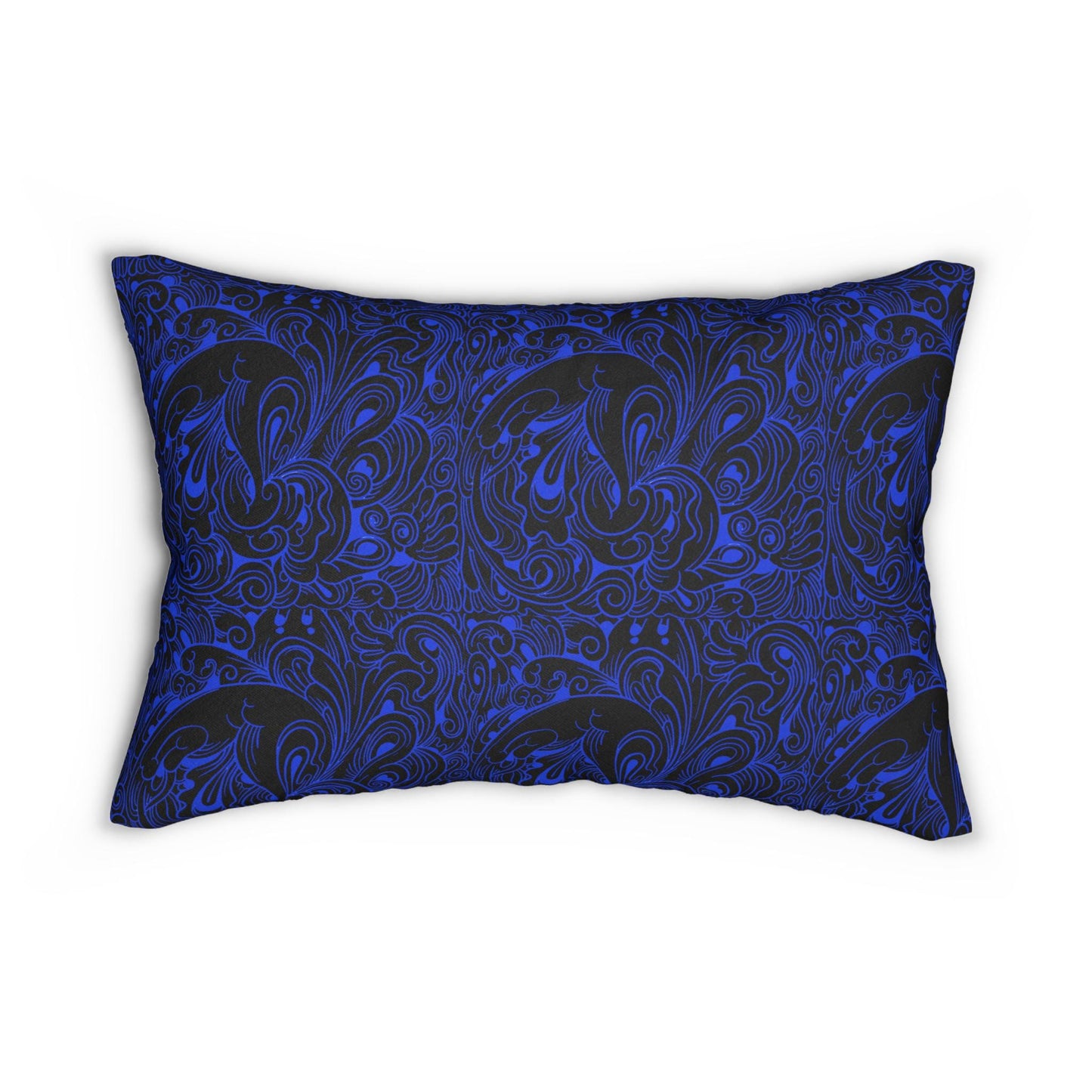 Floral Spun Polyester Pillow, Home Decor Cushion, Botanical Lumbar Throw