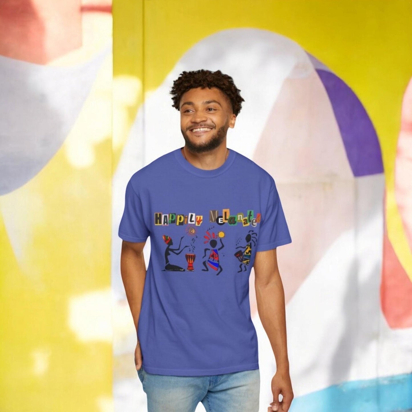 Handcrafted Afro Music Graphic Unisex T-shirt, Music Lover Tee, Ethnic Graphic Shirt