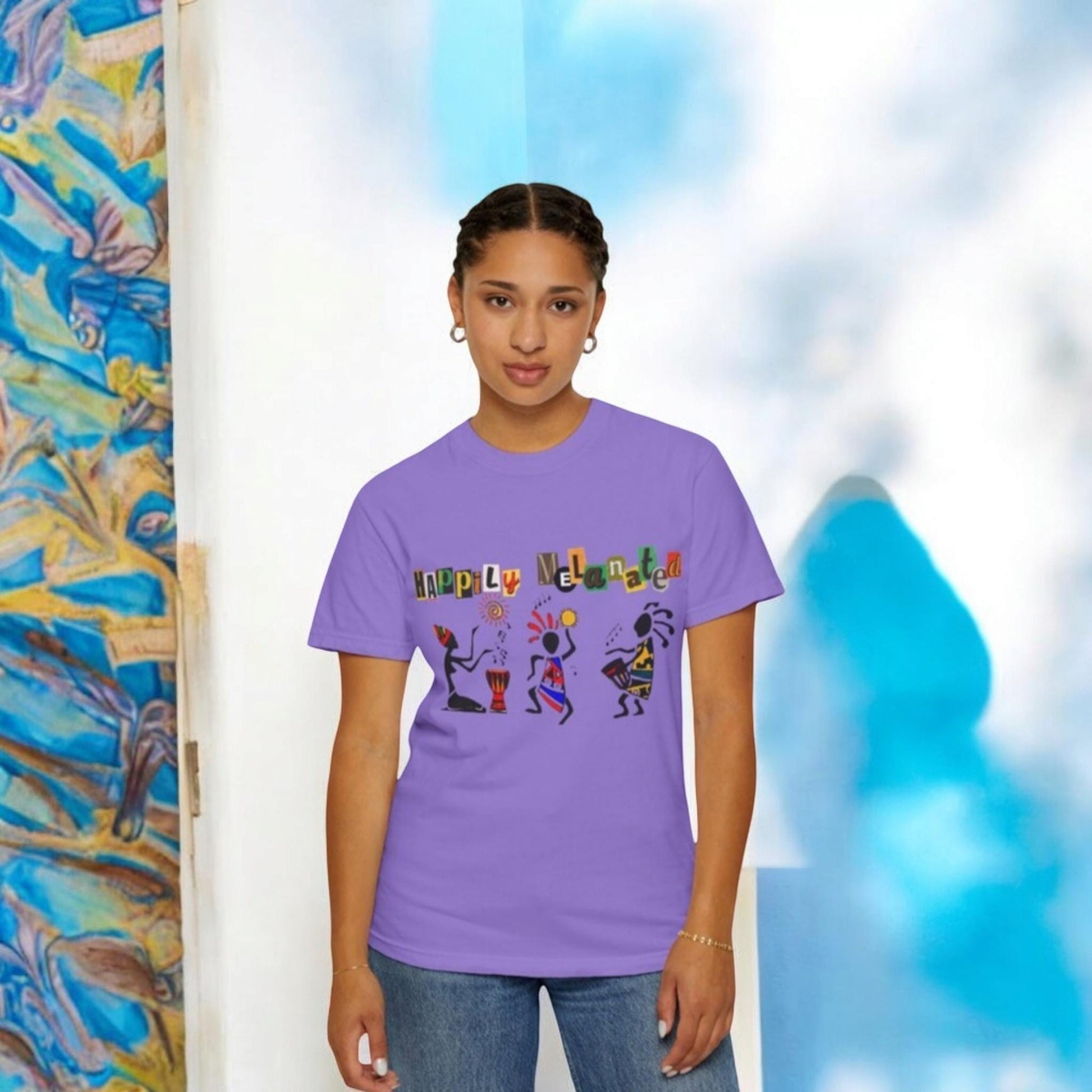 Handcrafted Afro Music Graphic Unisex T-shirt, Music Lover Tee, Ethnic Graphic Shirt