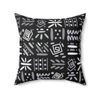 Boho Aztec Tribal Pattern Square Pillow - Double Sided Print Hidden Zipper