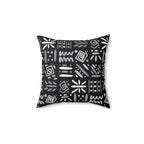 Boho Aztec Tribal Pattern Square Pillow - Double Sided Print Hidden Zipper