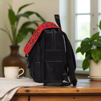 Afro Music Cartoon Backpack, Handcrafted Unisex Shoulder Bag for Casual Use Printify