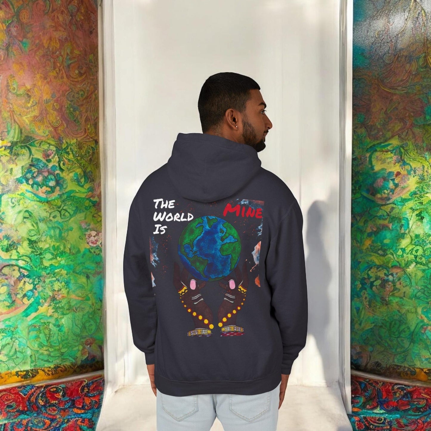 Galactic Art Unisex Hoodie, Space Design Pullover Sweatshirt, Celestial Sweatshirt