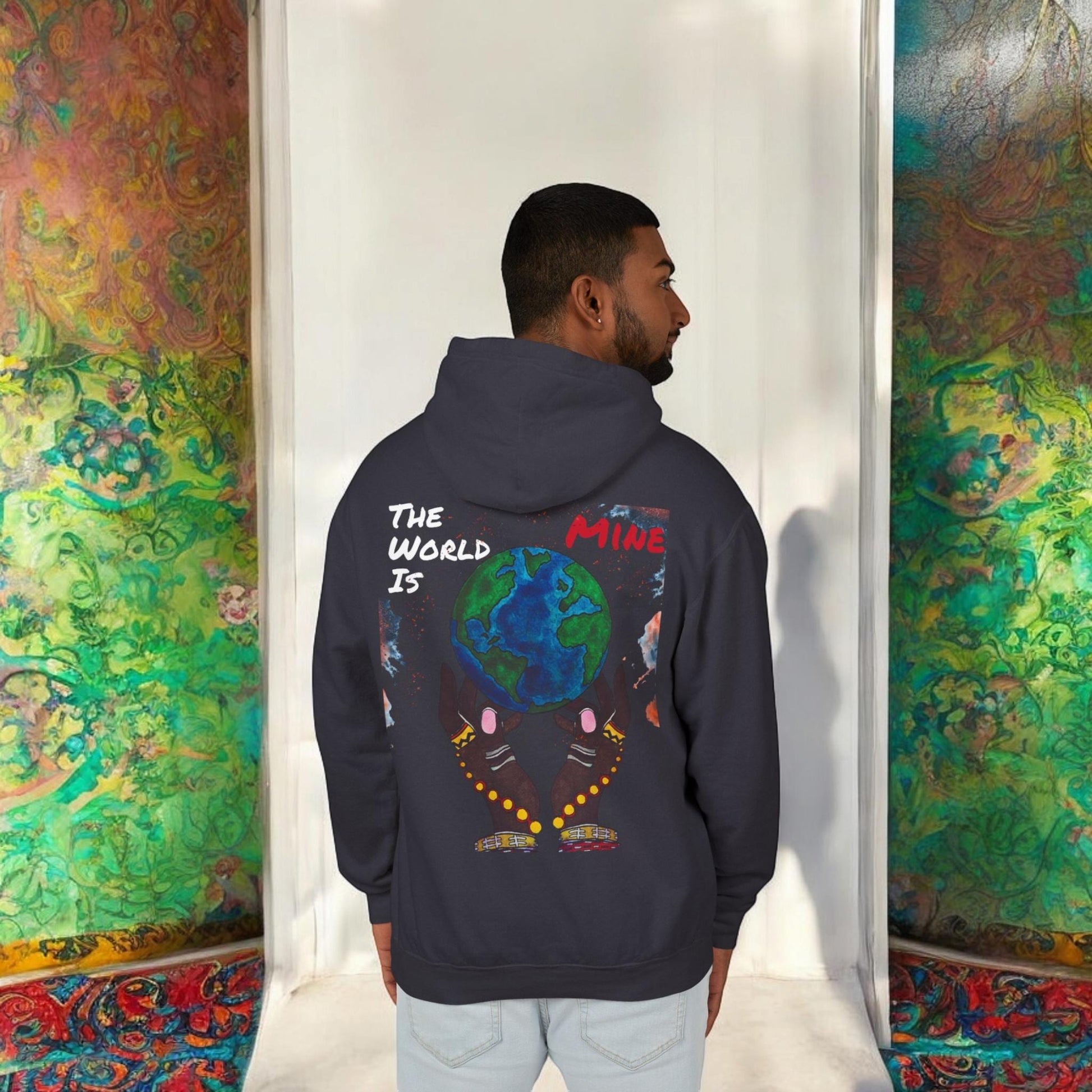 Galactic Art Unisex Hoodie, Space Design Pullover Sweatshirt, Celestial Sweatshirt
