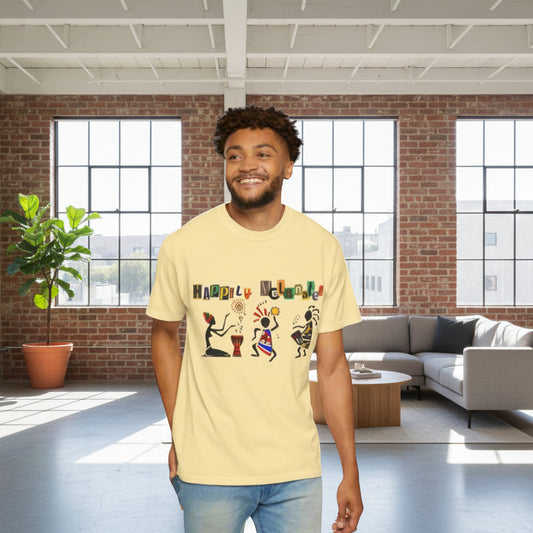 Handcrafted Afro Music Graphic Unisex T-shirt, Music Lover Tee, Ethnic Graphic Shirt