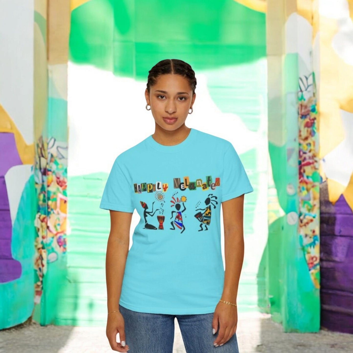 Handcrafted Afro Music Graphic Unisex T-shirt, Music Lover Tee, Ethnic Graphic Shirt