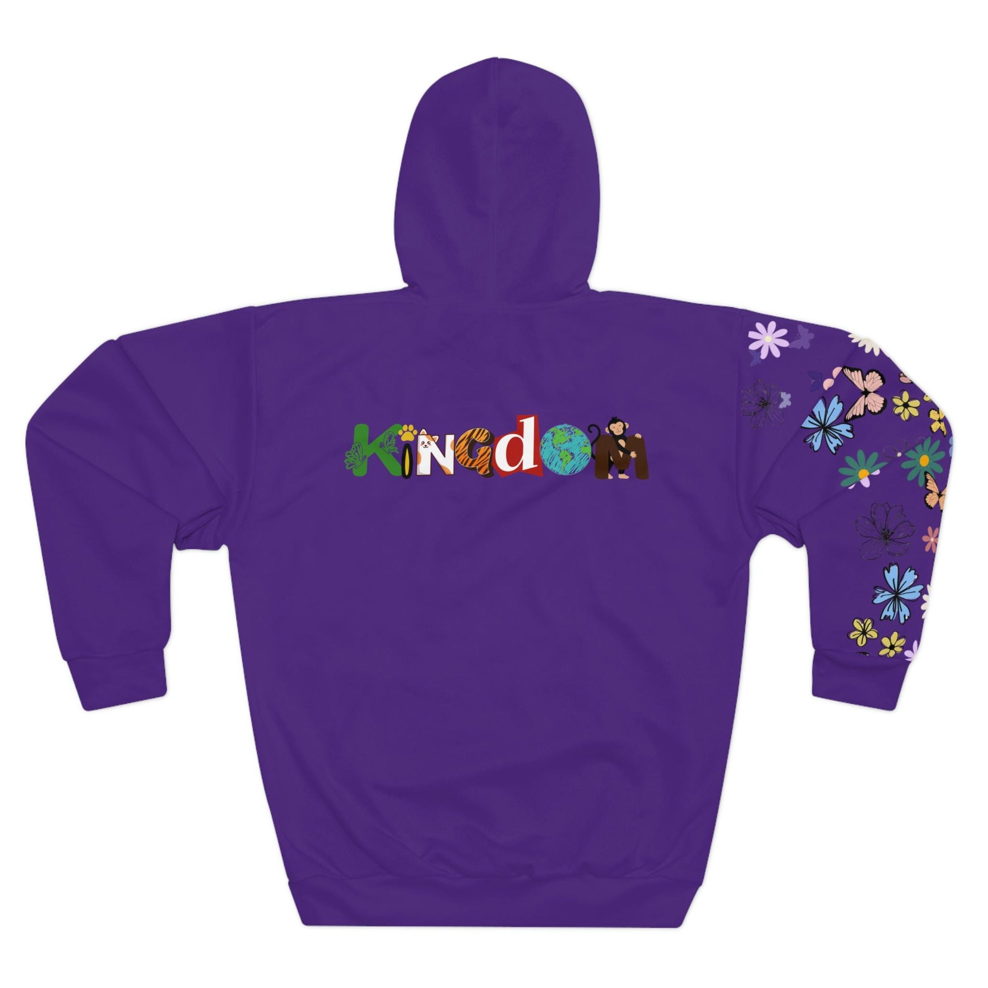 Elephant Floral Unisex Pullover Hoodie, Graphic Sweatshirt, Animal Lover Gift