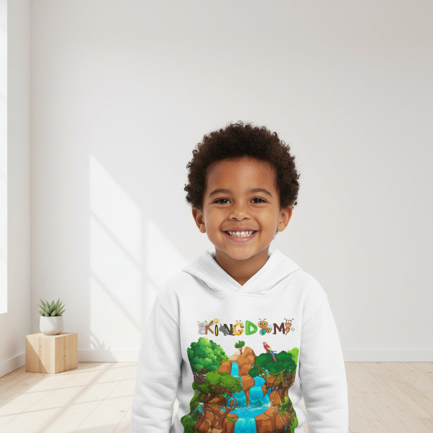Jungle Life Toddler Hoodie, Kids Safari Pullover, Animal Print Child Sweatshirt, Wildlife Theme Baby Jumper, Graphic Nature Boy/Girl Jacket,