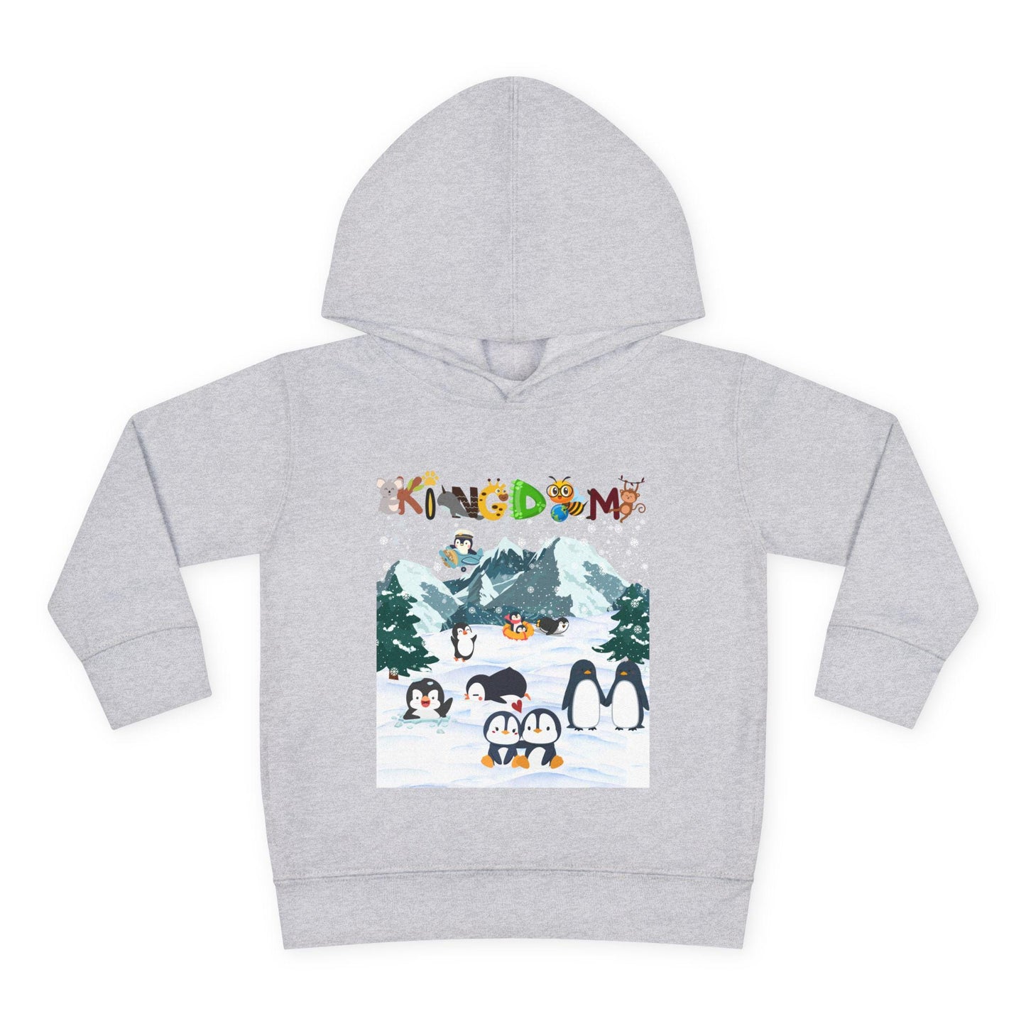 Penguin Toddler Hoodie, Arctic Animals Kids Fleece Sweatshirt, Animal Graphic Children's Pullover