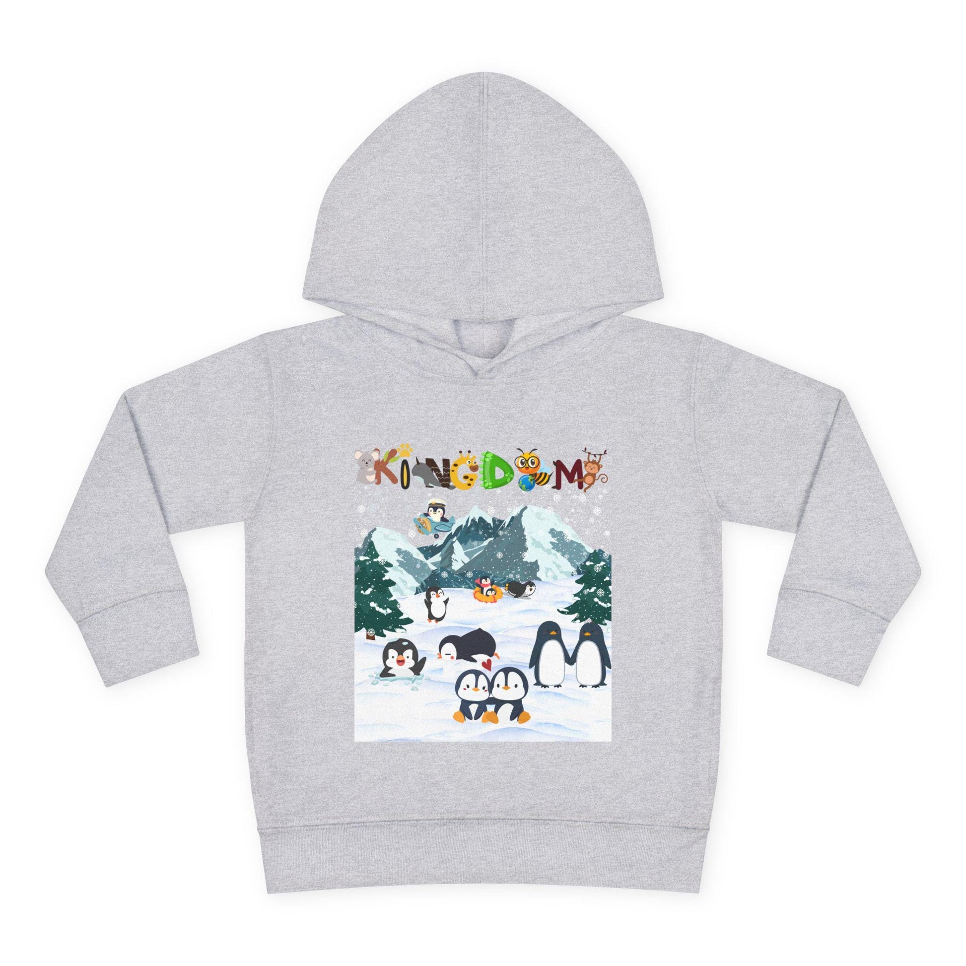Penguin Toddler Hoodie, Arctic Animals Kids Fleece Sweatshirt, Animal Graphic Children's Pullover