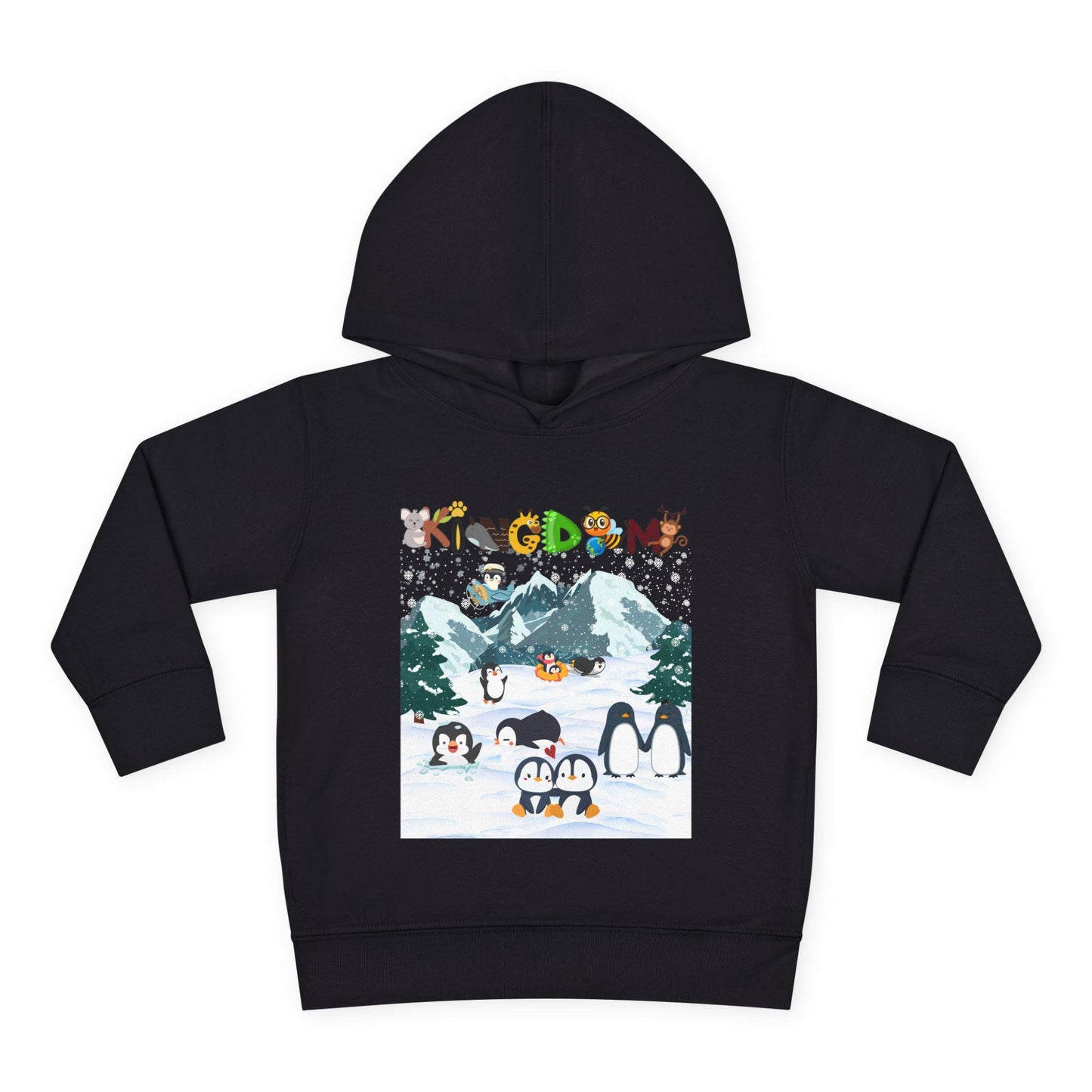 Penguin Toddler Hoodie, Arctic Animals Kids Fleece Sweatshirt, Animal Graphic Children's Pullover