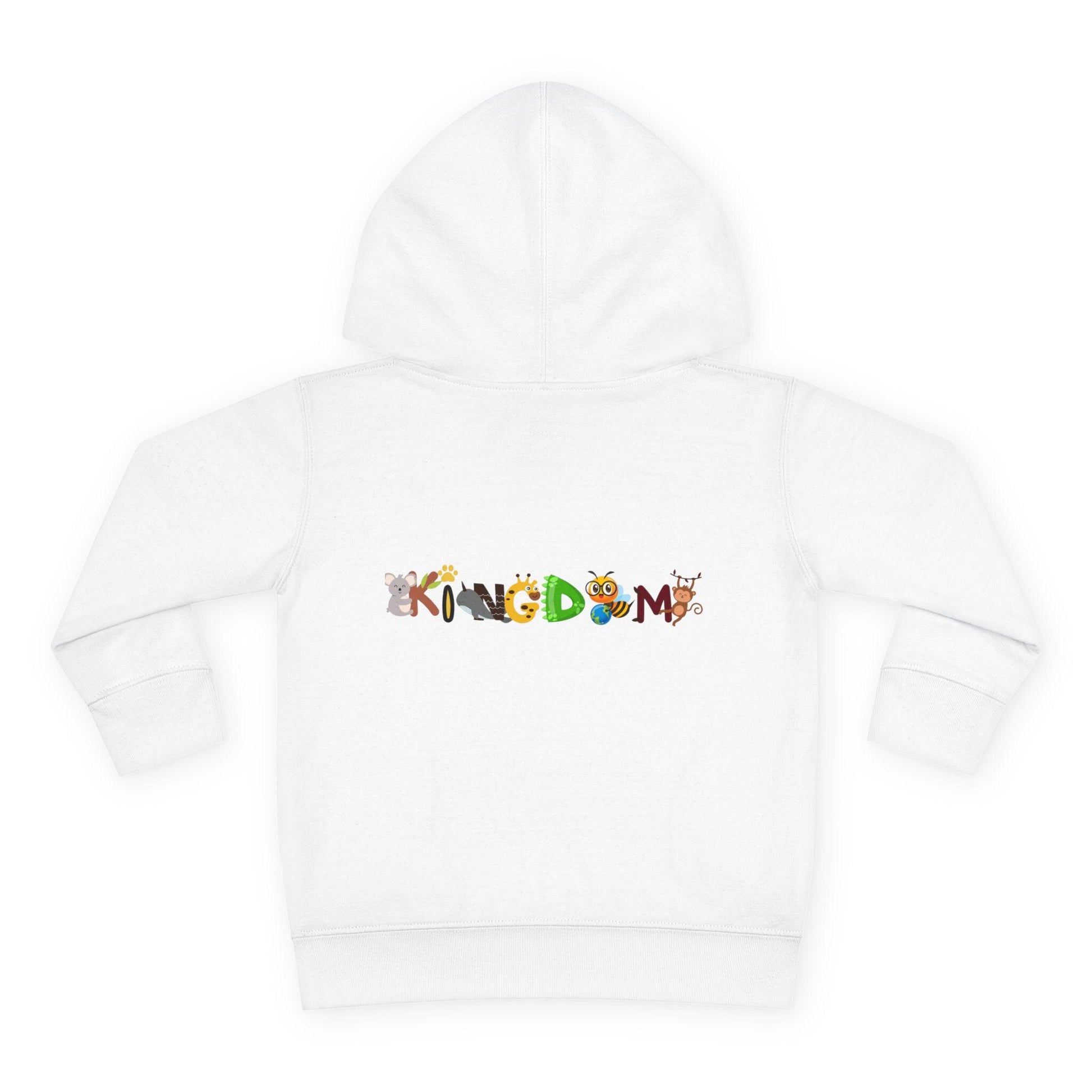 Graphic Panda Elephants Toddler Hoodie, Wildlife Theme, Kids Fleece Pullover