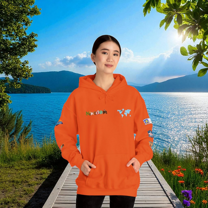 Travel Badge Graphic Hoodie, Wanderlust Sweatshirt, Adventure Lover Jumper